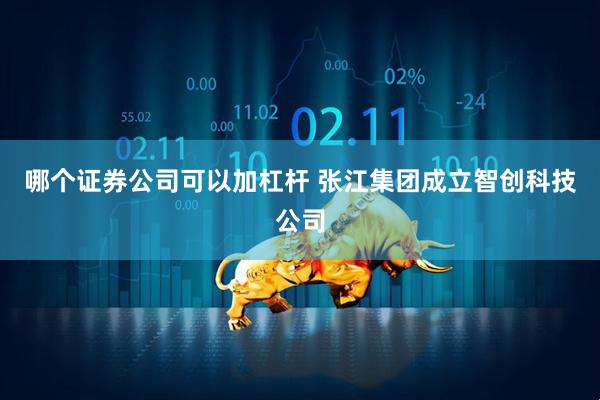 哪个证券公司可以加杠杆 张江集团成立智创科技公司